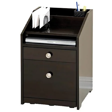 Contemporary 2 Drawer File Pedestal